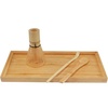 image:imageBambooMN Chasen Tea Whisk  Chashaku Hooked Bamboo Scoop for preparing Matcha  Tea Spoon  Tea Serving Tray
