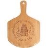 image:imageBambooMN Custom Laser Engraved Small Wooden OvenPizza Peel Paddle  17x12x05  PizzeriaTaste Italy