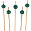 image:imageBambooMN Decorative Ball End Cocktail Fruit Sandwich Picks Skewers for Catered Events Holidays Restaurants or Buffets Party Supplies  39 Blue 1000 PcsGreen