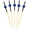 image:imageBambooMN Decorative Ball End Cocktail Fruit Sandwich Picks Skewers for Catered Events Holidays Restaurants or Buffets Party Supplies  47 Blue 100 pcsLight Blue