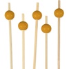 image:imageBambooMN Decorative Ball End Cocktail Fruit Sandwich Picks Skewers for Catered Events Holidays Restaurants or Buffets Party Supplies  47 Blue 100 pcsMustard Yellow