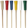 image:imageBambooMN Decorative Golf Tee Bamboo Cocktail Sandwich Skewer Picks  675  6 Assorted Colors  100 PiecesAssorted