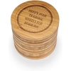 image:imageBambooMN Engraved Round Bamboo Coasters  Simple Phrases  Youre Getting Thirsty  10 UnitsTraining Wheels for Drinking