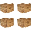image:imageBambooMN Engraved Square Bamboo Coasters  CoffeeTea Theme  Assortment B  4 UnitsAssortment a
