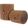 image:imageBambooMN Granulated Bamboo Charcoal Odor Absorber Bag in Decorative 4 Brown Cylinder 2 SetsBrown