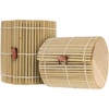 image:imageBambooMN Granulated Bamboo Charcoal Odor Absorber Bag in Decorative 4 Brown Cylinder 2 SetsGreen