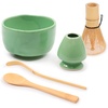 image:imageBambooMN Matcha Bowl Set Includes Bowl Rest Tea Whisk Chasaku amp Tea Spoon 1 Set Mint GreenSoft Light Green