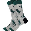 image:imageBambooMN Mens Cotton Colorful Design Fashion Novelty Dress SocksDinosaur  2 Pairs