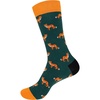 image:imageBambooMN Mens Cotton Colorful Design Fashion Novelty Dress SocksFox  1 Pair