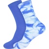 image:imageBambooMN Mens Rayon from Bamboo Athletic Tie Dye Crew SocksAssortment D