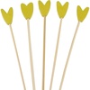 image:imageBambooMN Premium 59 Decorative Green Tulip End Cocktail Fruit Sandwich Picks Skewers for Catered Events Holidays Restaurants or Buffets Party Supplies 100 PiecesAvocado