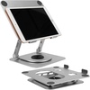 image:imageBambooMN Universal Bamboo Book Stand for Cookbooks Reading Cell Phone Art Sheet Music Tablet  Portable and Foldable with 5 Position Adjustable Tilt  1 UnitMetal