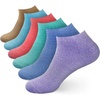 image:imageBambooMN Womens Aloe Infused Fuzzy Nylon Moisturizing Spa Socks  Asst G  Size 48  6 PairsAsst H 6 Pairs