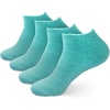 Solid Aqua (4 Pairs)
