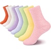 image:imageBambooMN Womens Fuzzy Soft Colored SocksAssortment E
