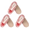 image:imageBambooMN Womens Gradient Cozy Fuzzy Indoor Home Slippers  3 PairsFurry Red