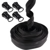 image:imageDelrin Zippers  5  Black  10 Yards 4 Pulls10 Yards 8