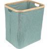 image:imageFoldable Bamboo Laundry Hamper without Lid  Decor Essentials for Any Room  Medium  Rectangular  BrownGreen