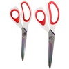 image:imageHeavy Duty Titanium Tailor Fabric Shears  95 Black wPurple  1 Unit85  95 Forged White With Red
