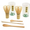 image:imageJapanese Matcha Tea Whisk Set  Two Bamboo Chasens Green Tea Whisk  Small Scoop  Chashaku for preparing Matcha  Tea Spoon25 Sets