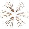 image:imageJubileeYarn 9 Double Point Bamboo Knitting Needles Set  15 Sizes 2mmUS010mmUS15  5 NeedlesSize  Carbonized Brown30 Pcs 6 Size  Carbonized