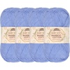 image:imageJubileeYarn Baby Soft Bamboo Cotton Yarn  50gSkein  Sand Cliff Brown  4 Skeins213 Glacier Blue