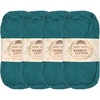 image:imageJubileeYarn Baby Soft Bamboo Cotton Yarn  50gSkein  Watermelon  4 Skeins218 Frozen Tidepool