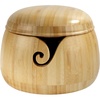 image:imageJubileeYarn Bamboo Yarn Bowl with Lid  Holder Knitting Crochet Accessories  Natural  1 BowlNatural
