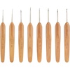 image:imageJubileeYarn Bamboo and Metal Crochet Hooks  Carbonized Brown  8pc SetCarbonized Brown