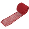 image:imageJubileeYarn Burlap Fabric Craft Ribbon Rolls  3 Inches Wide 10 Yards Long  Cranberry  30 Rolls