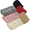 image:imageJubileeYarn Burlap Jute Craft Ribbon  55 x 10 Yards  Black Cranberry Pumpkin  3 RollsGroup F