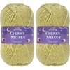 image:imageJubileeYarn Chunky Melody Yarn  100gSkein Bulky Wool Blend  Sea Mist  2 Skeins29 Limeade Heather