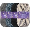 image:imageJubileeYarn Chunky Melody Yarn  100gSkein Bulky Wool Blend  Shades of Orange  4 SkeinsShades of Grey