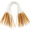 image:imageJubileeYarn Circular Bamboo Knitting Needles  24  Carbonized Brown  15 SizesCarbonized Brown
