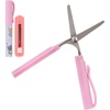 image:imageJubileeYarn Compact Safety Scissors Set  Pen and Push Portable Scissors  Dark BluePink