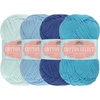 image:imageJubileeYarn Cotton Select Yarn  50gSkein Sport Weight  Blueberry Pie  4 SkeinsShades of Blue