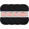 image:imageJubileeYarn Cotton Select Yarn  50gSkein Sport Weight  Island Pink  4 Skeins001 Witching Hour Black