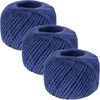 image:imageJubileeYarn Crafty Jute Twine Cord String for Artwork DIY Crafts Gift Wrapping and Gardening  675 feet 205 Meters 2mm Thick  Natural  3 Balls  3 Balls For Artwork amp DIY Crafts Gift Wrapping GardeningNavy Blue