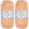 image:imageJubileeYarn Dainty Light Yarn  100gSkein Worsted Cotton  Moon Beam  4 Skeins1225 Sand