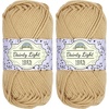 image:imageJubileeYarn Dainty Light Yarn  100gSkein Worsted Cotton  Moon Beam  4 Skeins1324 Lark