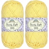 image:imageJubileeYarn Dainty Light Yarn  100gSkein Worsted Cotton  Moon Beam  4 Skeins600 Light Buttercream