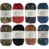 image:imageJubileeYarn Dancing Feet Yarn  SelfStriping Hiking Sock Superwash Wool  Night Sky  4 SkeinsVariety Pack