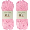 image:imageJubileeYarn Delightfully Bold Yarn  100gSkein Worsted Bamboo Rayon  Pink Dust  4 Skeins02 Shy Blush