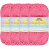 image:imageJubileeYarn Delightfully Fine Yarn  50gSkein Lace Bamboo Rayon  Pastel Pink  4 Skeins03 Watermelon