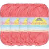 image:imageJubileeYarn Delightfully Fine Yarn  50gSkein Lace Bamboo Rayon  Pastel Pink  4 Skeins04 Hot Coral