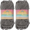 image:imageJubileeYarn Delightfully Plump Yarn  100gSkein Super Chunky Bamboo Rayon  Pink Dust  2 Skeins10 Ash