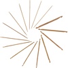 image:imageJubileeYarn Double Ended Bamboo Tunisian Crochet Hooks Set  Natural  15 SizesCarbonized Brown