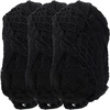 image:imageJubileeYarn Fishnet Frilly Yarn  100gSkein  SaltnPepper  3 Skeins10 Black