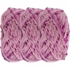 image:imageJubileeYarn Fishnet Pom Pom Yarn  100gSkein  Sandstone  3 Skeins12 Royal Purple