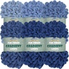 image:imageJubileeYarn Fun Finger Gradient Loops Yarn  100gSkein Jumbo Polyester  Jupiter  6 Skeins 5 Shades4029 Neptune